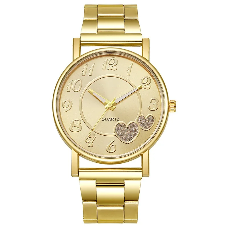 Rose Gold Love Watch Ladies Simple Temperament Student Female Wristwatch Gift Luxury Quartz Watches Women Relogio Feminino