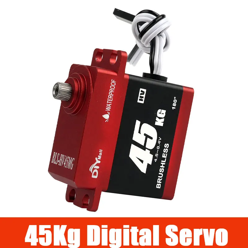 BLS-HV45MG 45KG Digital Brushless Servo High Torque Waterproof Metal Gear Aluminum Case For RC Car Truck 180 270 360 Degree