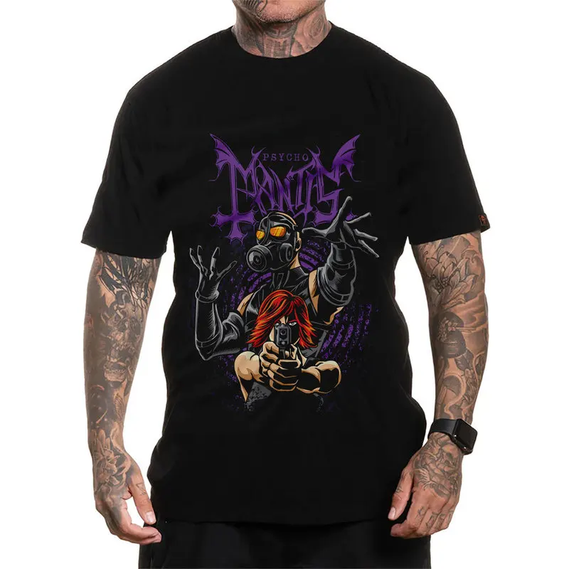 Metal Gear Solid MGS Game Gift T‑Shirt for Gamer Unisex Cotton Short Sleeve Tees Solid Snake Graphic Print Streetwear Tops