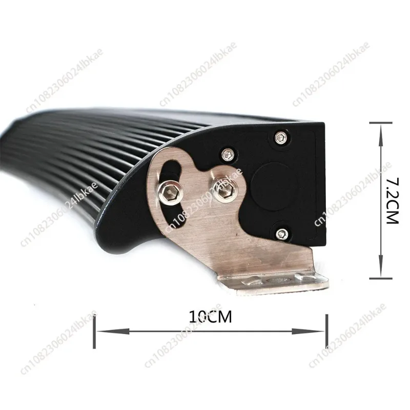 38inch 210w car led strip light curved light off-road restoration roof light yellow and white