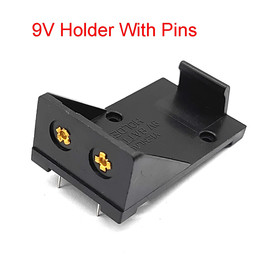 9V Battery Holder 9V Battery Box With Cover And ON/OFF Switch With Cable And DC Head 9V Battery Case DIY