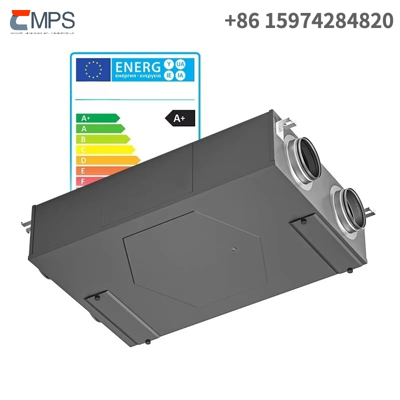 High Efficiency Heat Recovery Ventilation System Residential HVAC Bypass Auto ERV HRV Air Exchanger for Energy Conservation