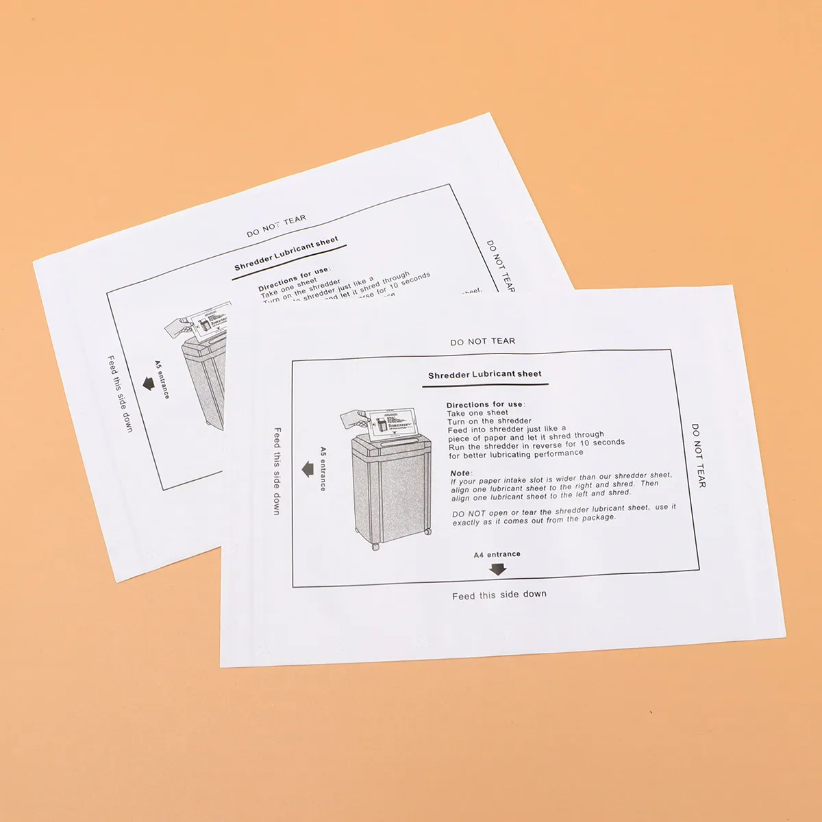 

12 шт. смазочных листов для лезвий шредера, профессиональное качество, легко использовать, не требует нанесения, идеально для офиса