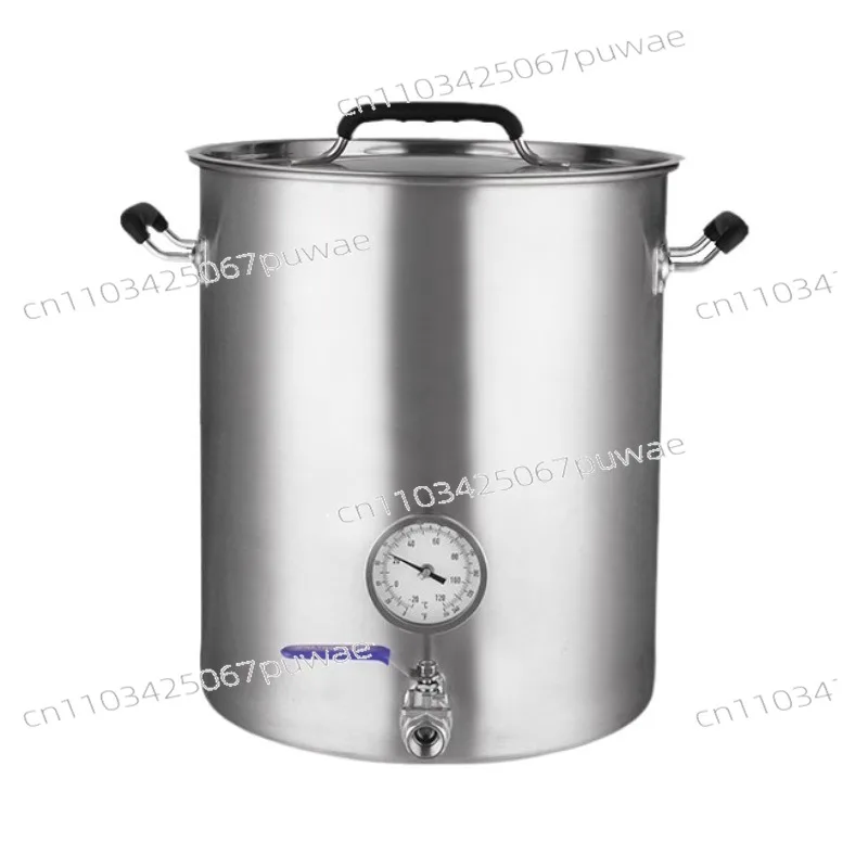 Stainless Steel Craft Beer Fermentation Barrel, Small Home Brewing Equipment, Beer Bucket for Homebrewing