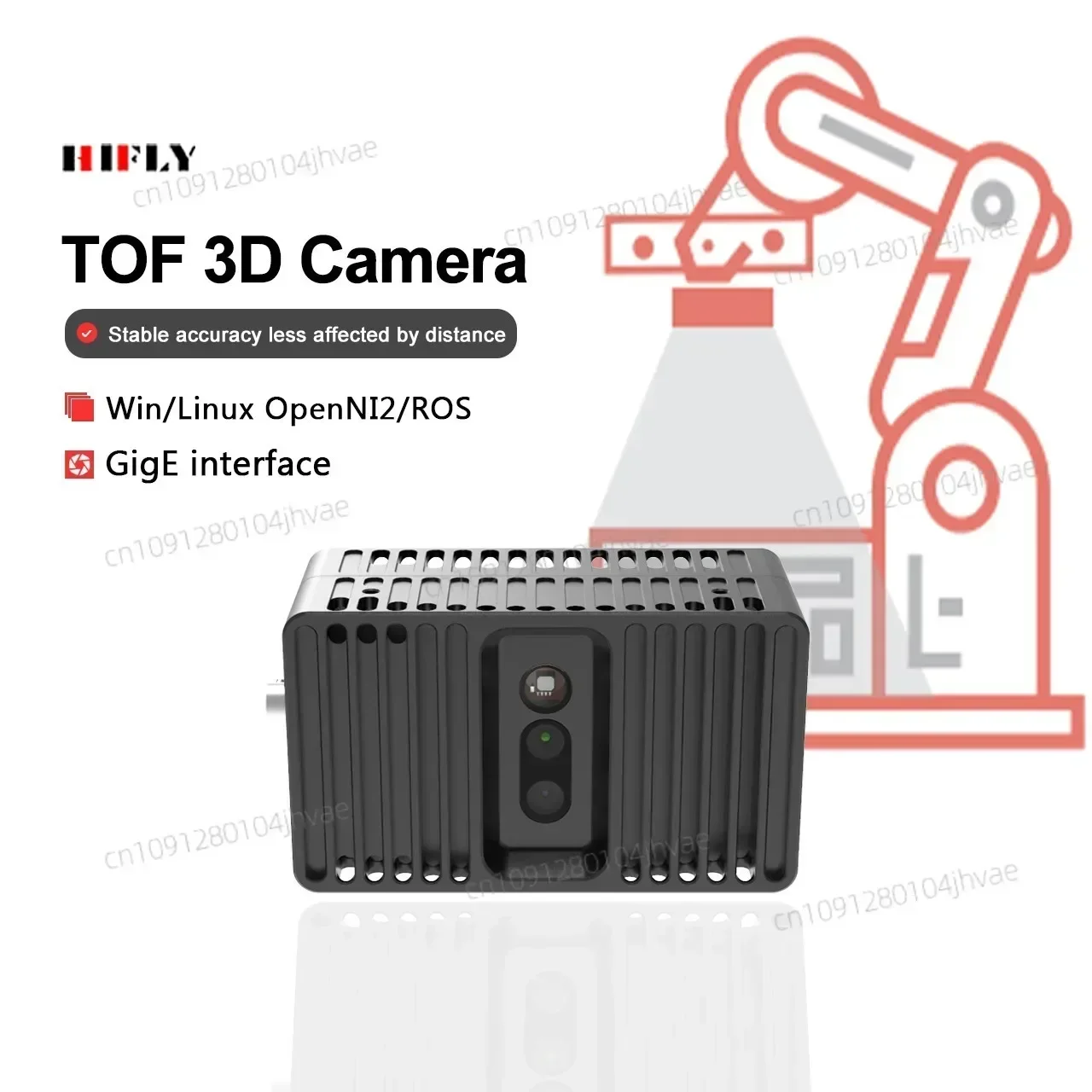 Hot HIFLY Machine Vision Industrial Cameras High Frame Rate mm Level Accuracy 3D Binocular Depth Structured Light Cameras