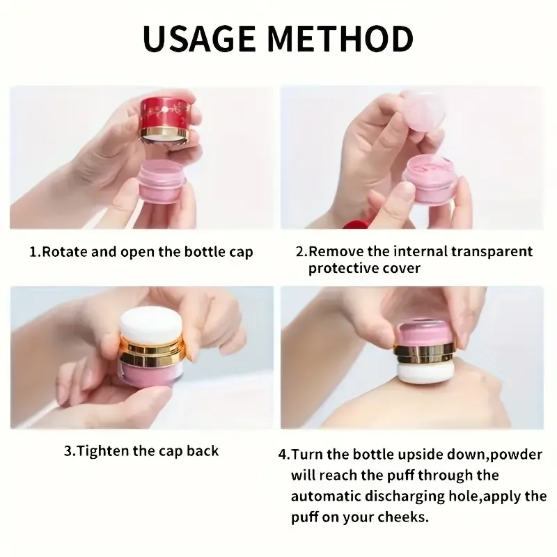 3 قطع من أحمر الخدود اللامع غير اللامع يحتوي على مسحوق اللؤلؤ ومكونات زيت الورد، بودرة سائبة للمكياج، لوحة حمراء، هدية لمستحضرات التجميل #6