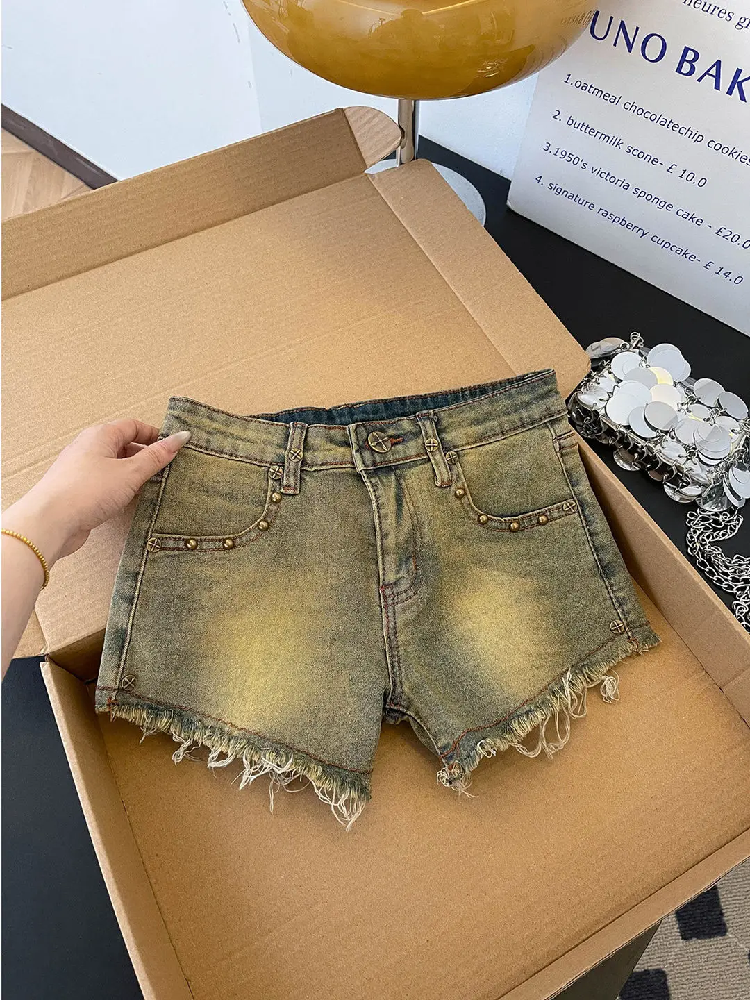 Women's Denim Shorts Vintage 2000s Y2k Gyaru A-Line Micro Jeans Nightclub Shorts High Waist Hot Cowboy Pants Shorts Summer 2026