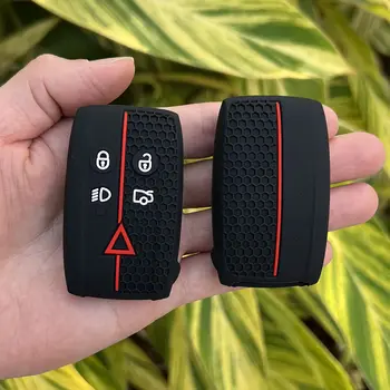 適用於路虎捷豹XF XFR XK XKR XK8 XJ8 2007-2013款5鍵免鑰匙啟動遙控器的矽膠汽車鑰匙套 8 最佳銷售 捷豹XKR - №4