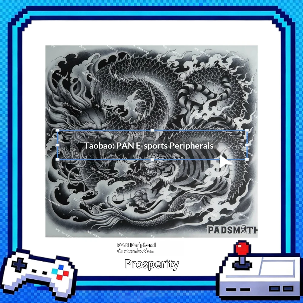 PAN Esports Prosperity Glass Gaming Mousepad  FPS Both Control And Smooth Mouse Pad For VALORANT TTK APEX CSGO PC Accessories