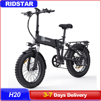 Cheap Adult E Bike 48V 1000W 15AH 20*4.0 Foldable Electric Bike Allov Aluminum Fast Electric Bicycle Ridstar H20 E-Bike