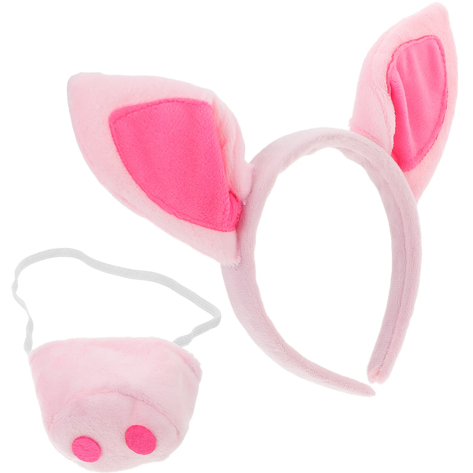 1 set Pig Headband Nose Prop Set Ear Headband For Cosplay Party Role Play Pig Costume Props Animal Cosplay Accessories