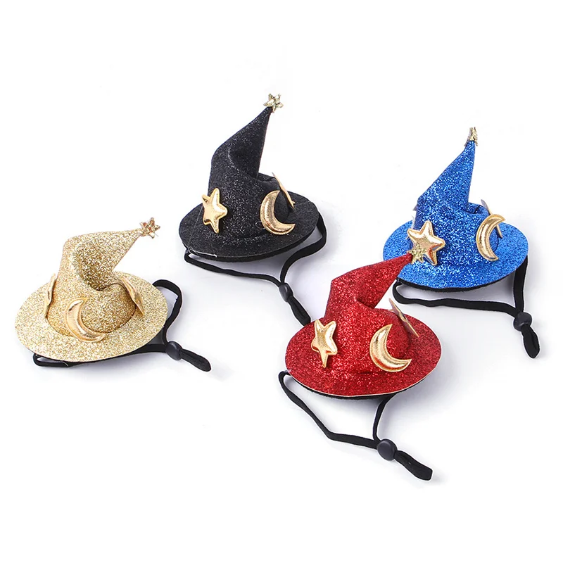 Cute Mini Pet Hat Cap Headdress Halloween Witch Hat Accessories for Small Animals Bunny Chinchilla Hamster Cosplay Clothing