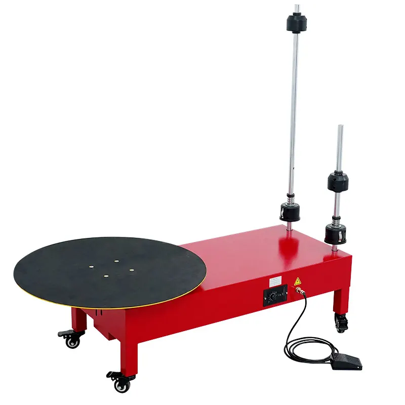 220V/110V Electric Stretch Film Wrapping Machine, Automatic Pallet Wrapper for Warehouse Cargo Packaging