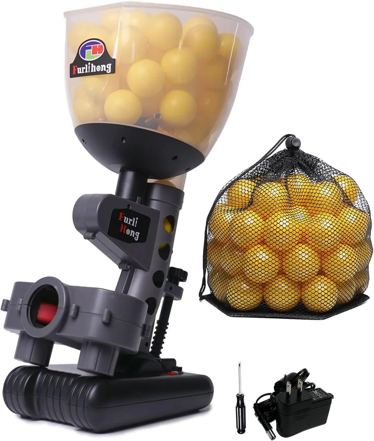 

692BH Baseball Pitching Machine Use Ping Pong Size Training Balls for Visual Acuity and Hitting Accuracy Improvement Powered
