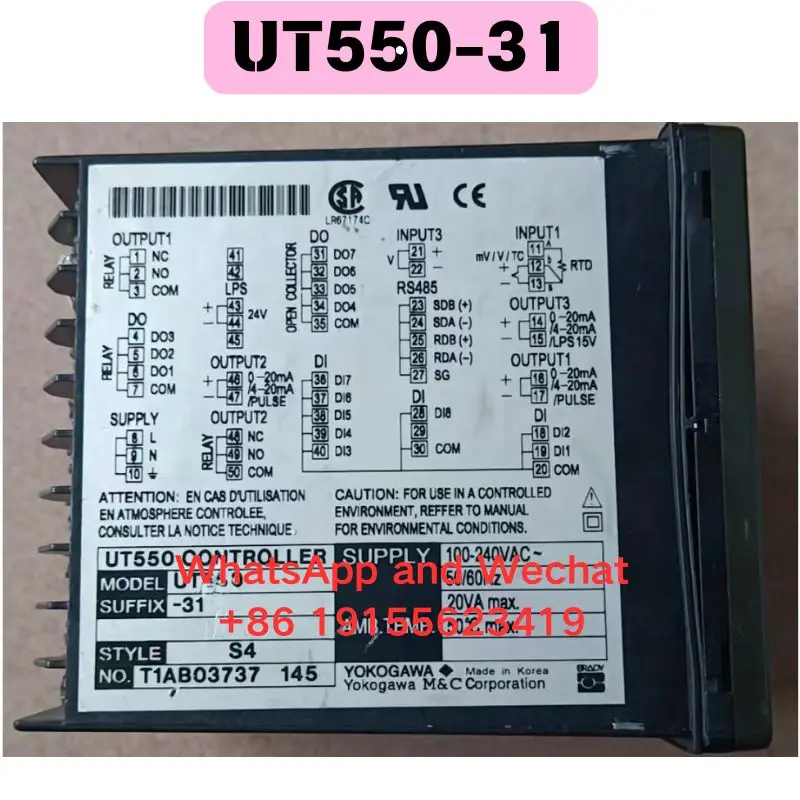 Used UT550-31Digital intelligent controller temperature controller Functional test OK Fast delivery