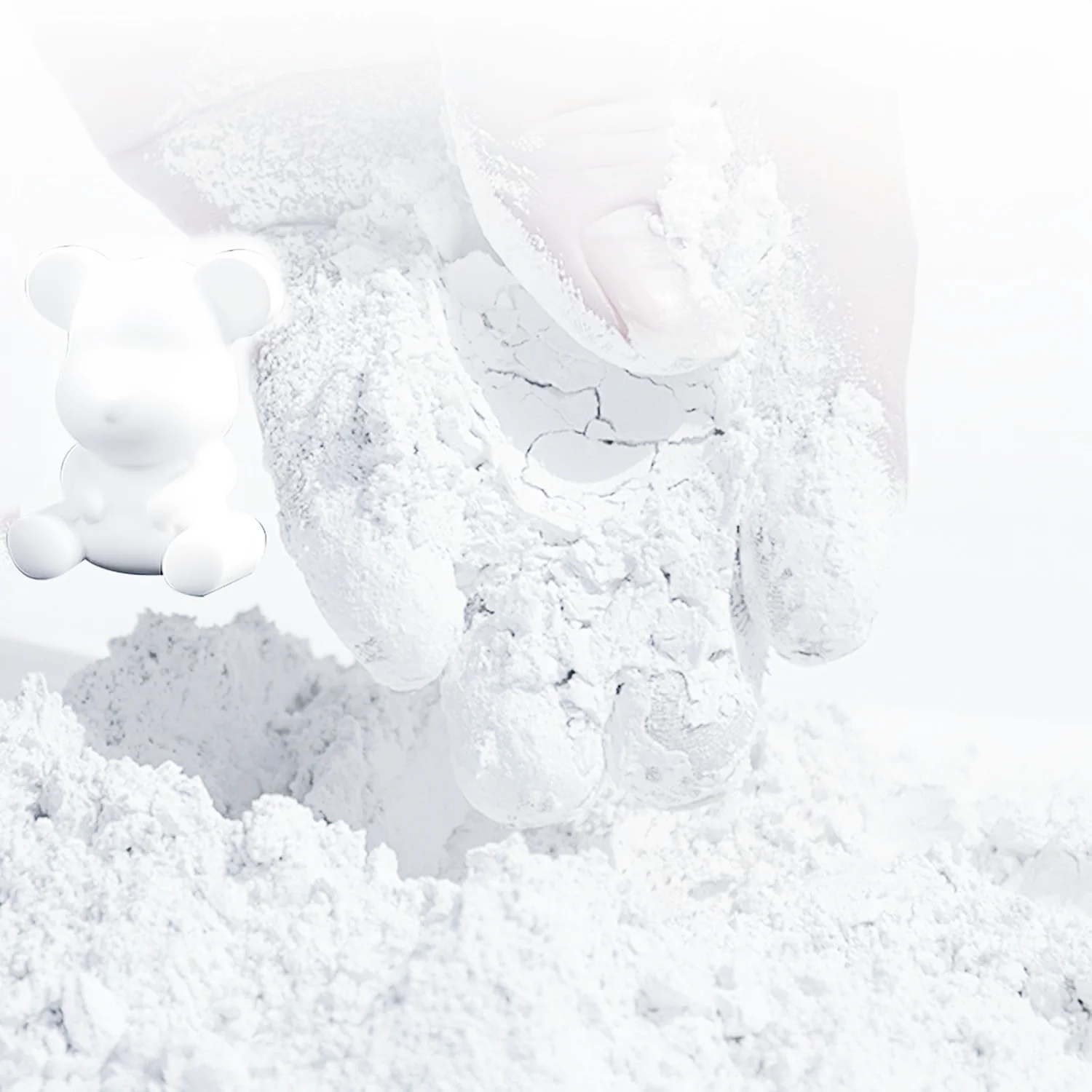 مسحوق صب الجص، مسحوق الجص الناعم، الخرسانة للصب، مسحوق الصب الأبيض، مثالي للحرف اليدوية #2