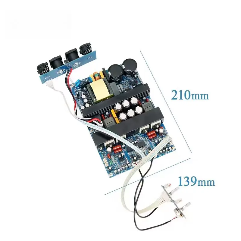 KYYSLB IRS2092 мощный HIFI лихорадка двухканальный цифровой усилитель класса D 500 Вт + 500 Вт