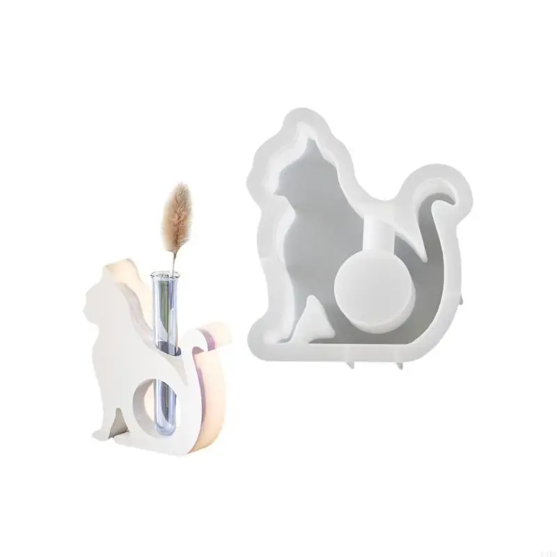 R3MC in resina in silicone stampi gatti stand piante stampo per creazione gatti piccoli vasi per pianta