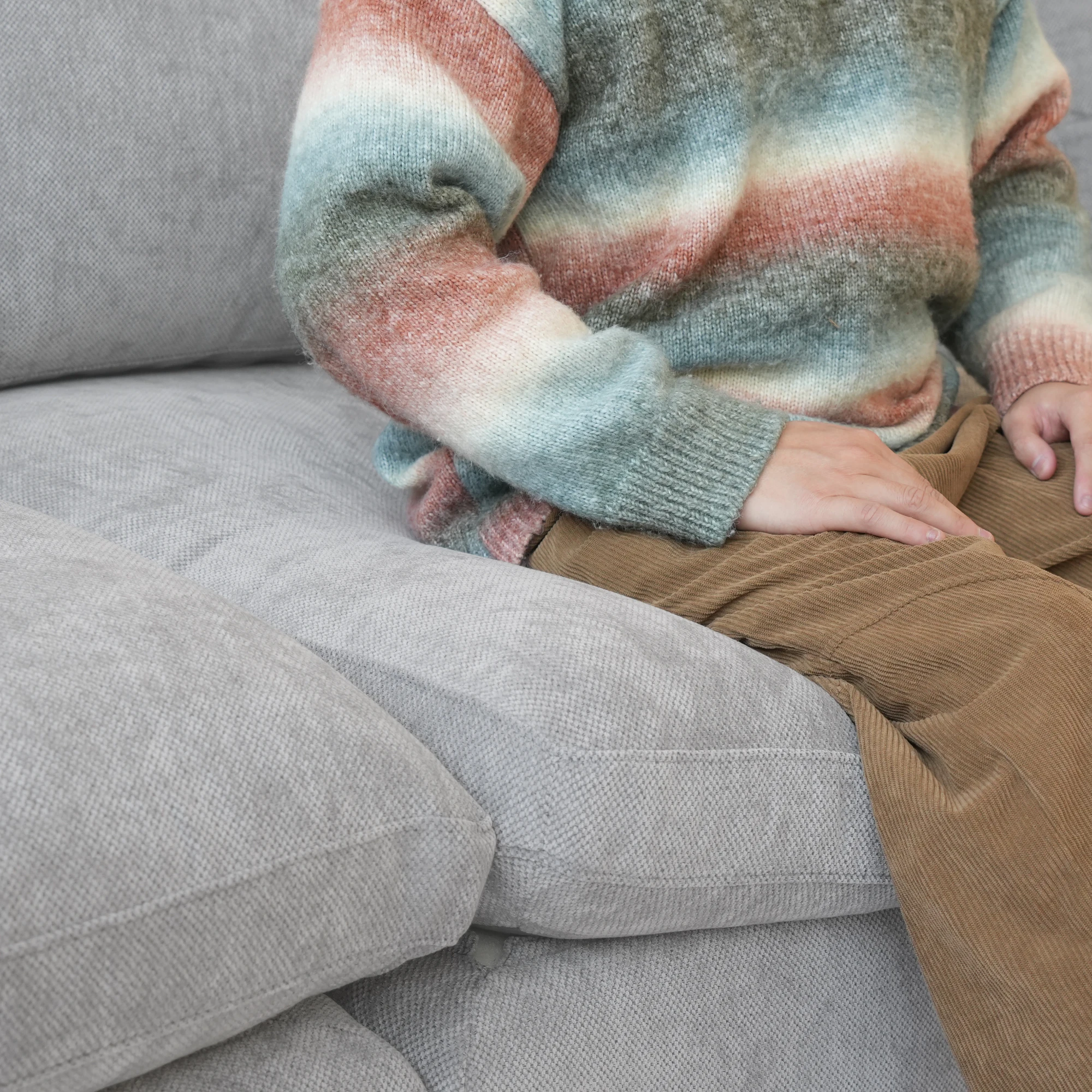 Sofa Modular Seksional untuk Ruang Tamu 160 inci, Sofa Cloud Isi Bulu Angsa Bentuk U dengan Ottoman, Sofa Modern 6 Dudukan yang Dapat Diubah