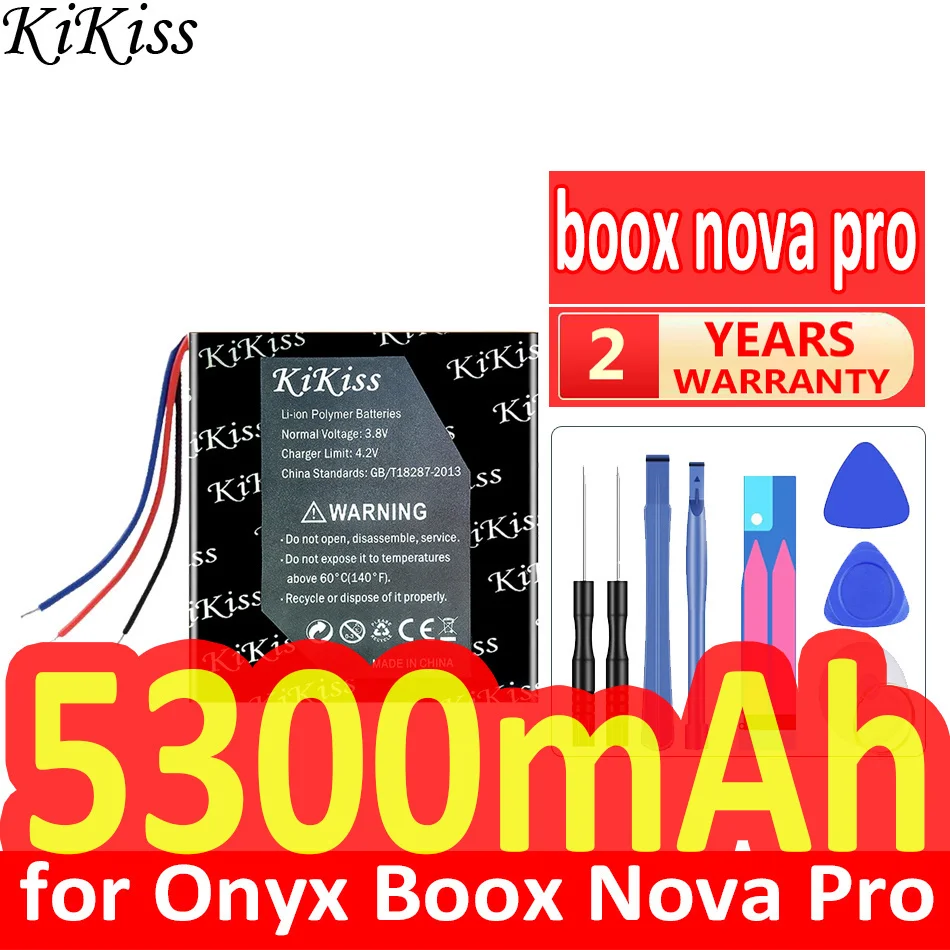 Long-Lasting For Onyx Nova Pro E - Book Reader Battery 5300mAh