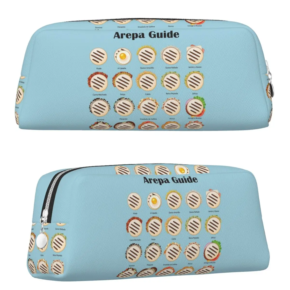 Arepa Guide Venezuela Latin Fast Food Pencil Cases for Student School Pen Box Pencil Bag Pencil Pouch Storage Stationery