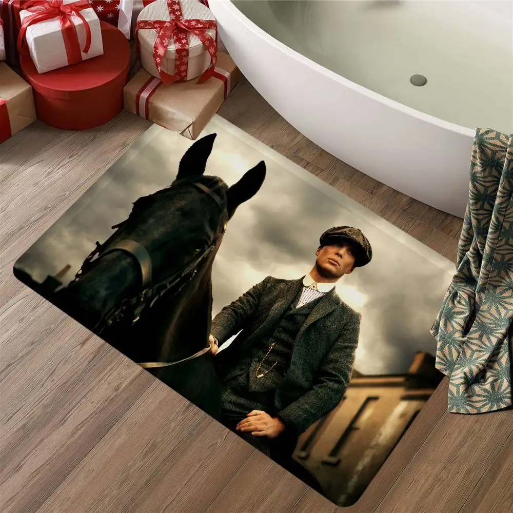 Movie P-Peaky B-Blinders Room Mats Anti-slip Absorb Water Long Strip Cushion Bedroon Mat Household Carpets