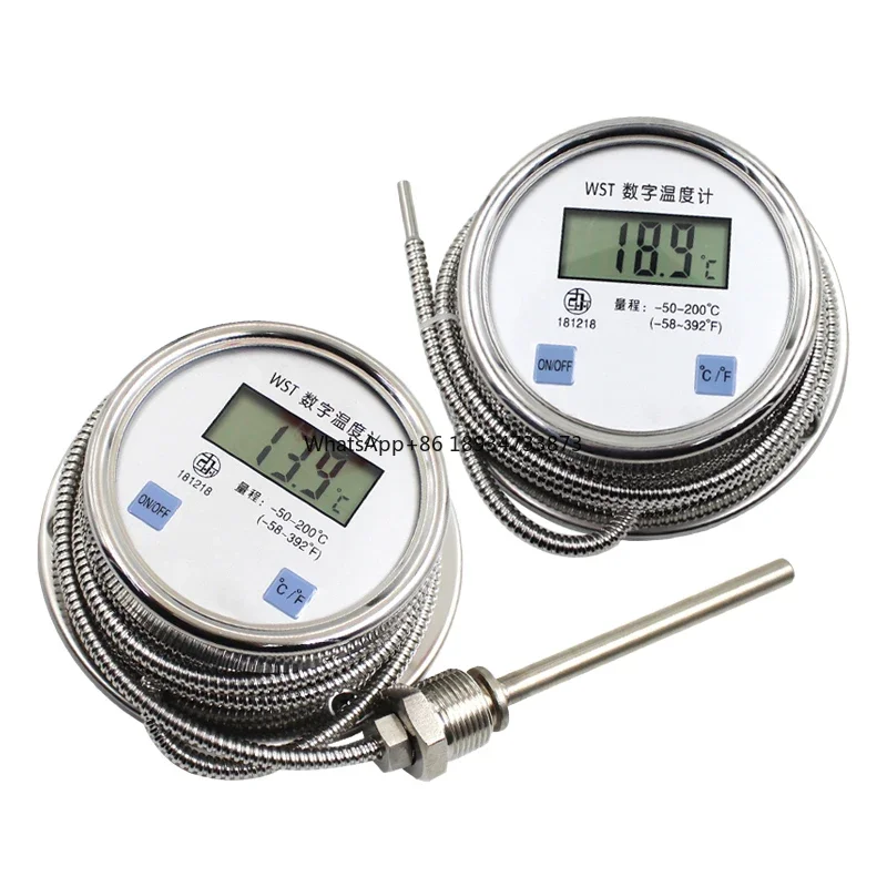 

Pressure type pointer thermometer steam temperature gauge