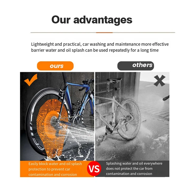 ENLEE Bicycle Washing Disc Brake Edge Protection Cover Anti Pollution Bicycle Mountain Bike Riding Clean Repair Tools