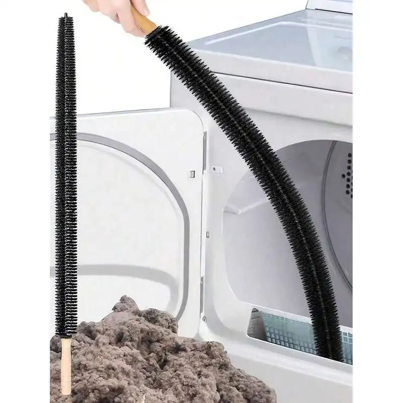 Professional Dryer Vent Cleaning Brush Suitable For Home Dryer Vent, Laundry Room And Drain Pipe Cleaning Reusable Duster Brush