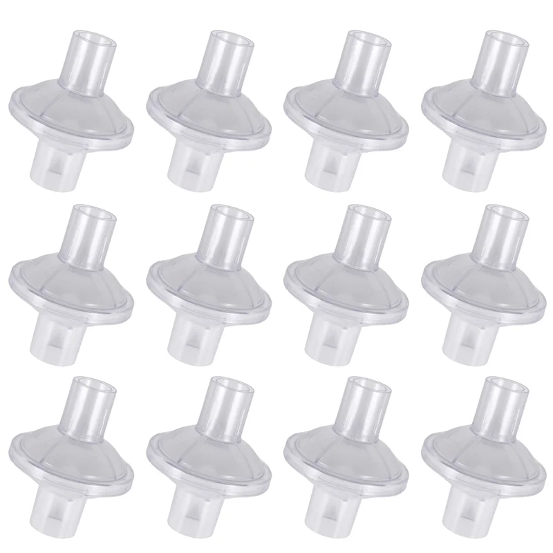 Filtro de salida en línea Viral F-T Compatible con Resmed, Dreamstation CPAP/Bipap Machine, 12 paquetes