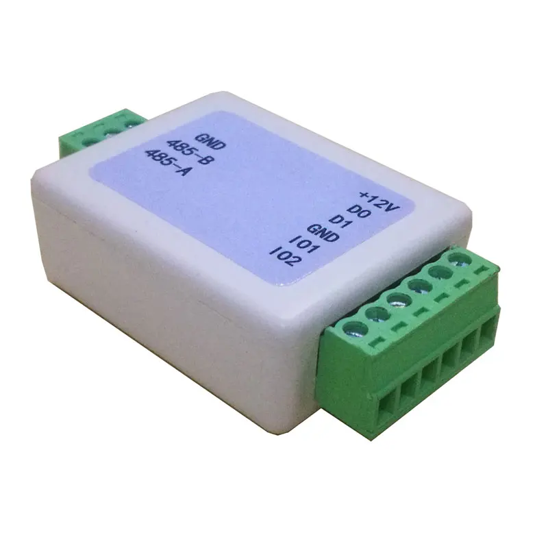 

1pair Wiegand Signal Extender / WG Format To RS485 Converter With Two I/O Ports Recognizes All WG Formats Extend Up To 500M