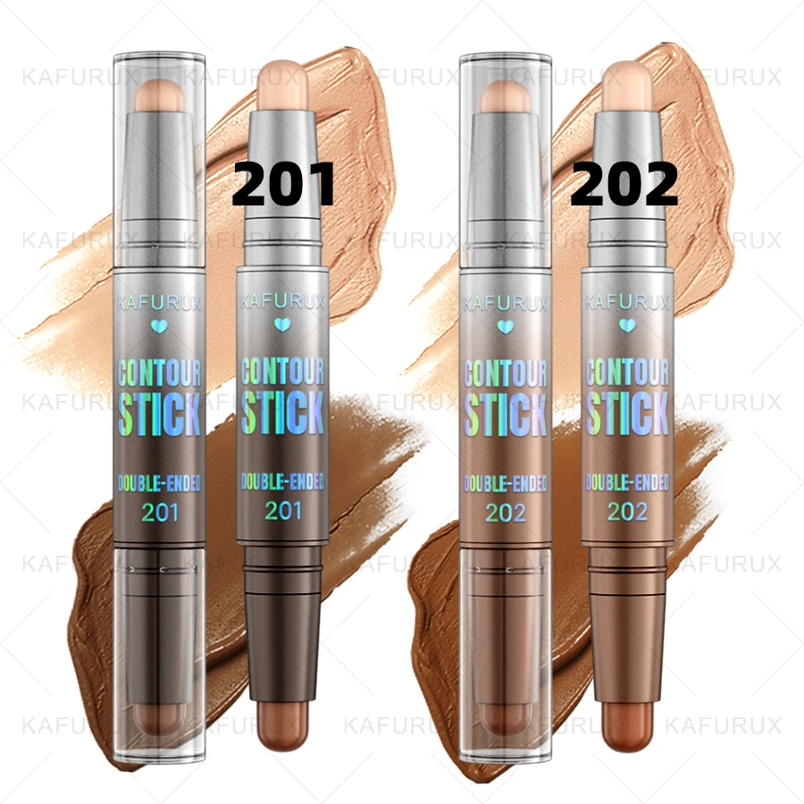 1 Stück doppelseitiger Konturenstift, Gesichts-Foundation, Concealer, wasserfester Concealer gegen Augenringe, korrigierender Kontur-Concealer, koreanisches Make-up – Detail 7