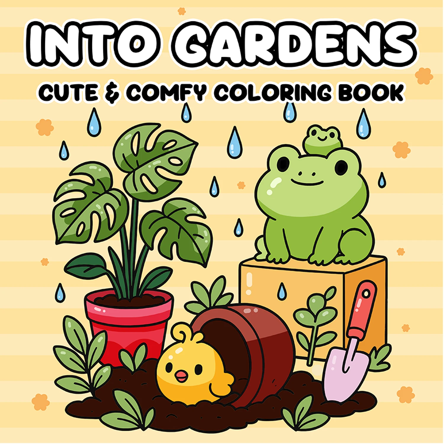 Anti Anxiety Into Gardens Cute & Comfy Coloring Book for Adults DIY Painting Drawing Art Activity Book Perfect Gift  Relaxation