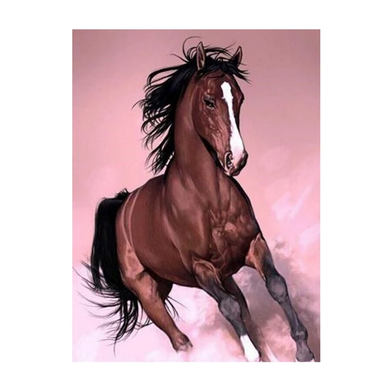 Promotion! DIY Diamond Painting Art Painting Wall Decoration Home Office Decoration Muban Horse To Success