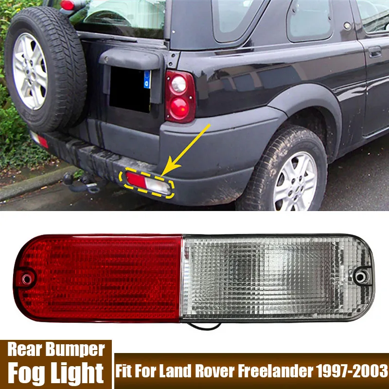 Left, Right Car LED Rear Bumper Fog Light LED Signal Lamp Fit For Land Rover Freelander 1997 1998 1999-2003 XFB000280 XFB000290