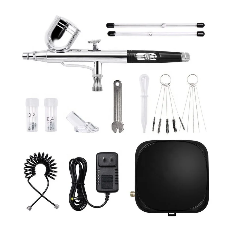 Airbrush Kit with Compressor Portable air Brush for Nails Multi-Function Air Brush Painting Set for Airbrush Makeup Cake