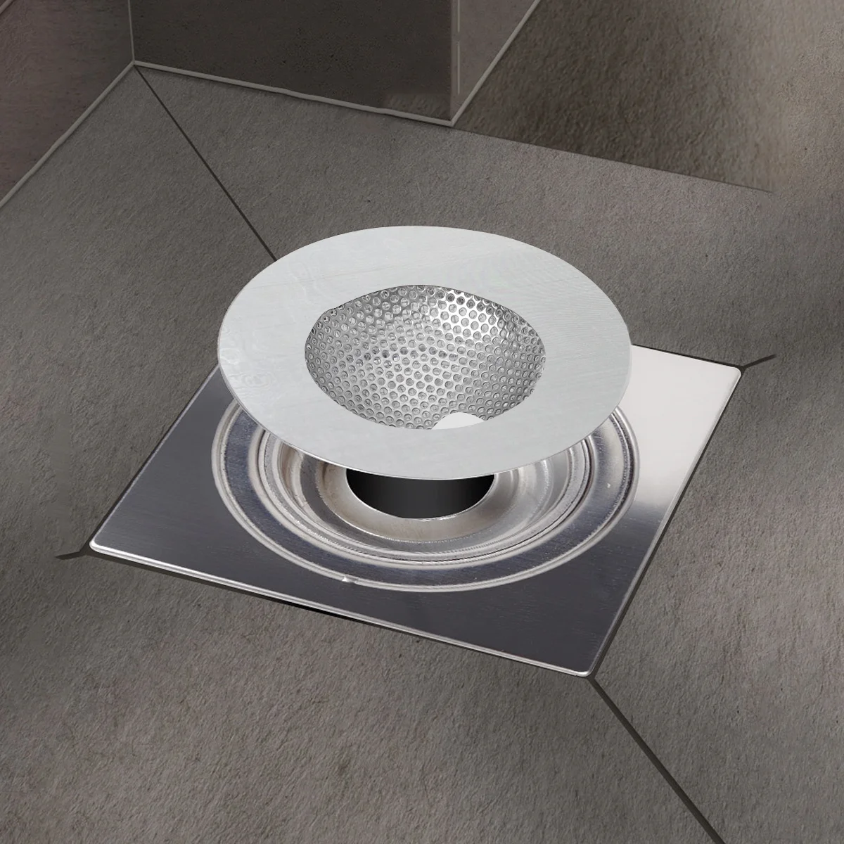 

3pcs Stainless Steel Sink Strainer Drain Filter Hair Catcher Anti-Clogging Sewer Net Covers For Bathroom Kitchen Durable Easy