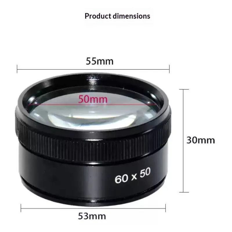 Handlupe 5x HD-Vergrößerungsglas für Leiterplattenreparatur, Schmuck, Silberidentifikation, Stempeluntersuchung, Lesehilfe