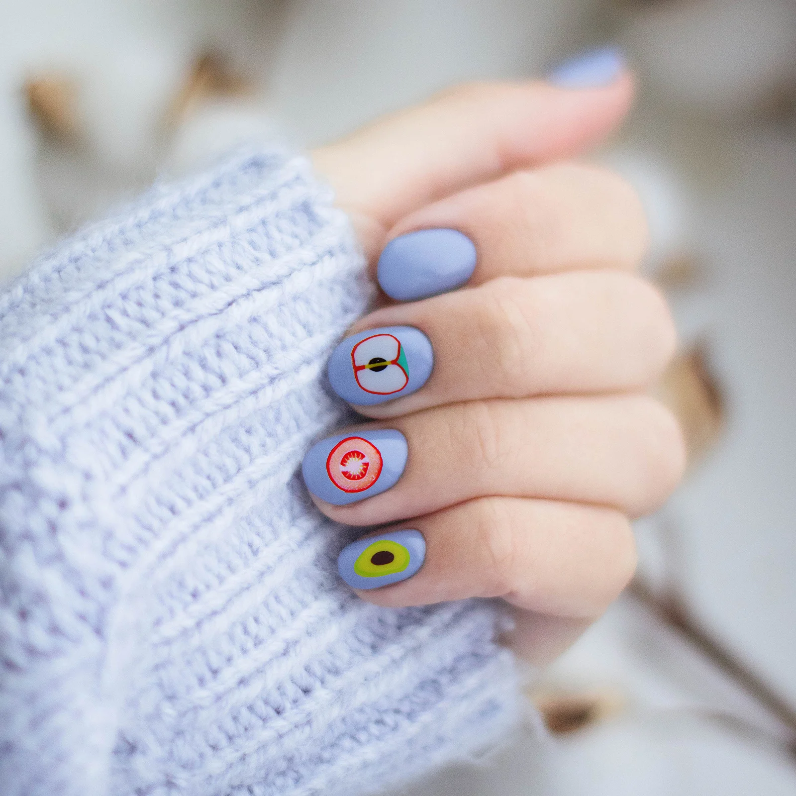 

2 Boxes 12 Grids Premium Fruit Paillette Nail Sequins Set for Manicure Decoration Crystal Mud Soft Clay DIY Handicraft Jewelry