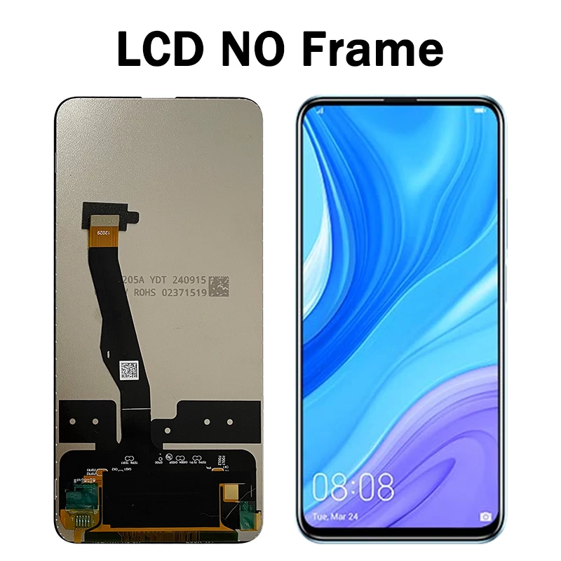 6.59"Y9S Display For Huawei Y9s STK-L21 L22 LX3 LCD Display Touch Screen Digitizer For Huawei P Smart Pro 2019 LCD With Frame