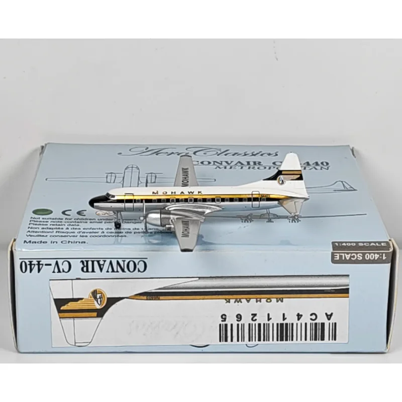AeroClassics 1/400 Scale Mohawk Airlines CV-440 N4403 Die-cast Alloy Aircraft Model Collectible Decorative