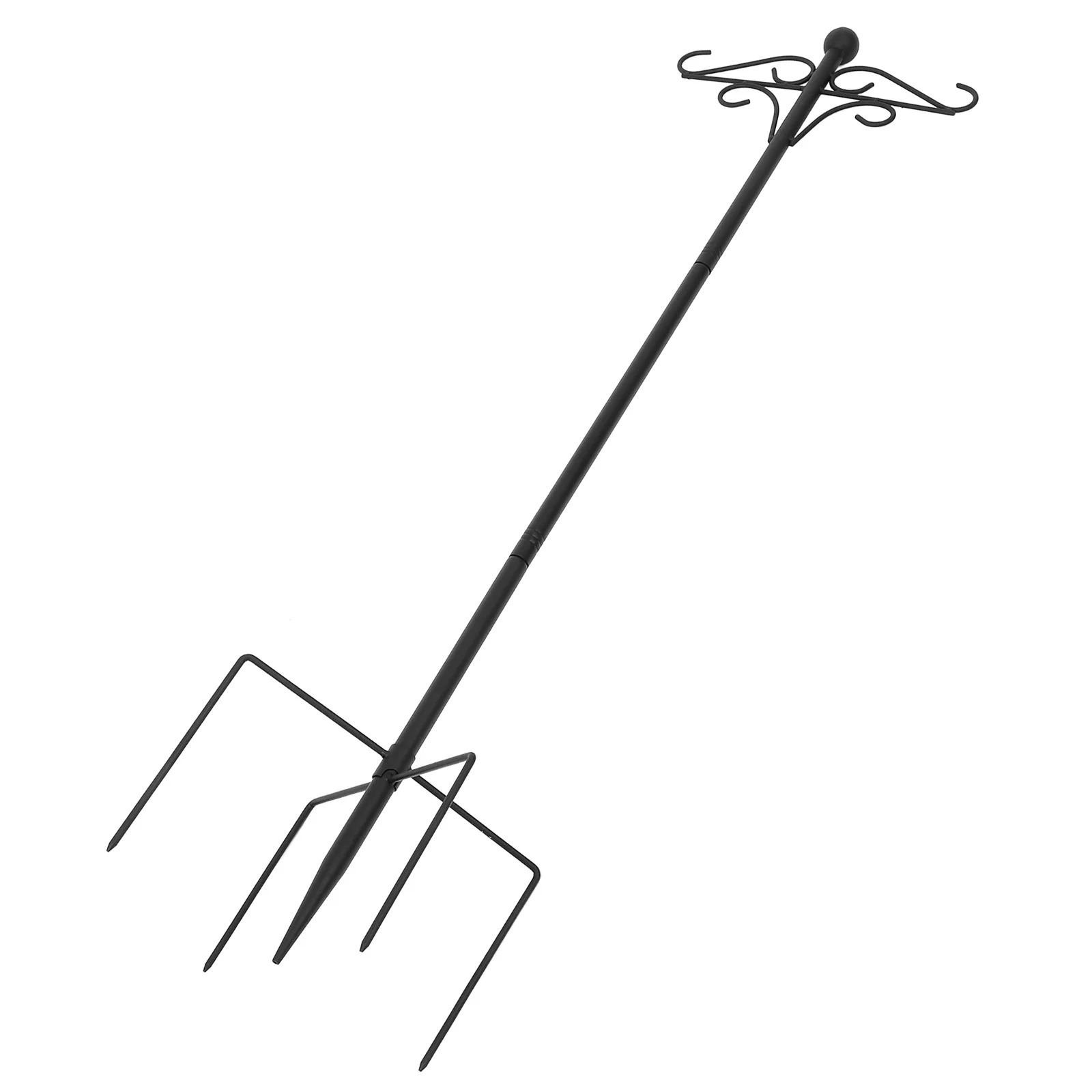 

46Inch Metal Garden Hanger Heavy Duty Outdoor Shepherd Hook For Bird Feeders Plant Baskets Solar Lights Wind Chimes