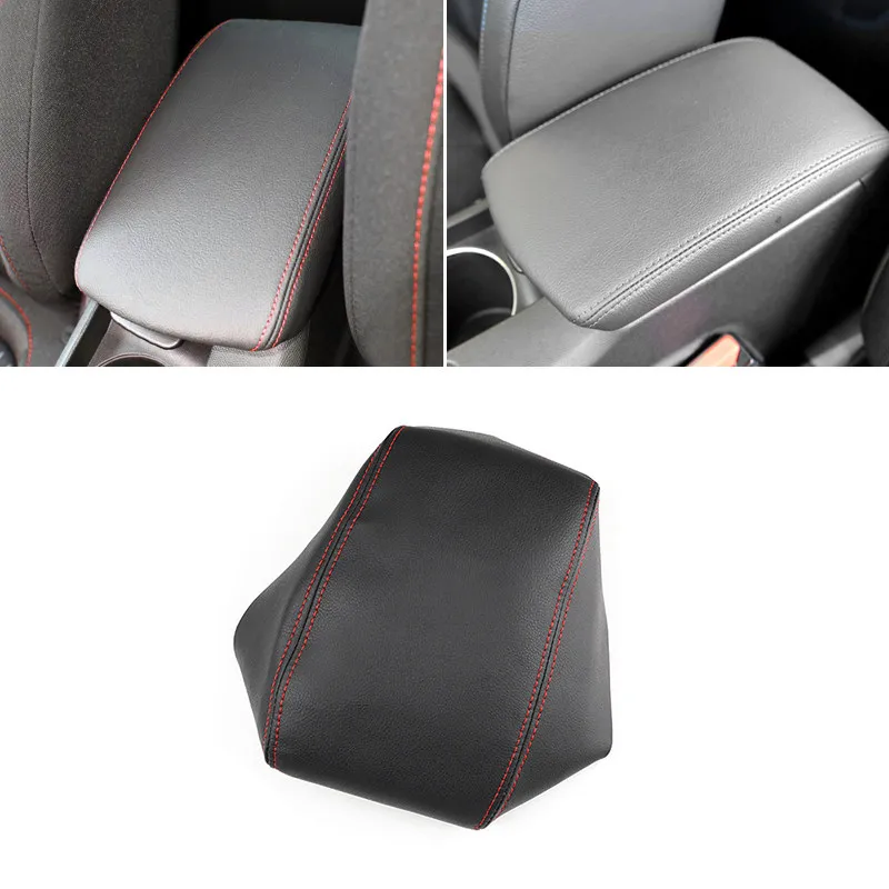 For Peugeot 308 2012 2013 2014 2015 2016 Microfiber Leather Center Console Lid Armrest Box Trim Cover Car Interior Accessories