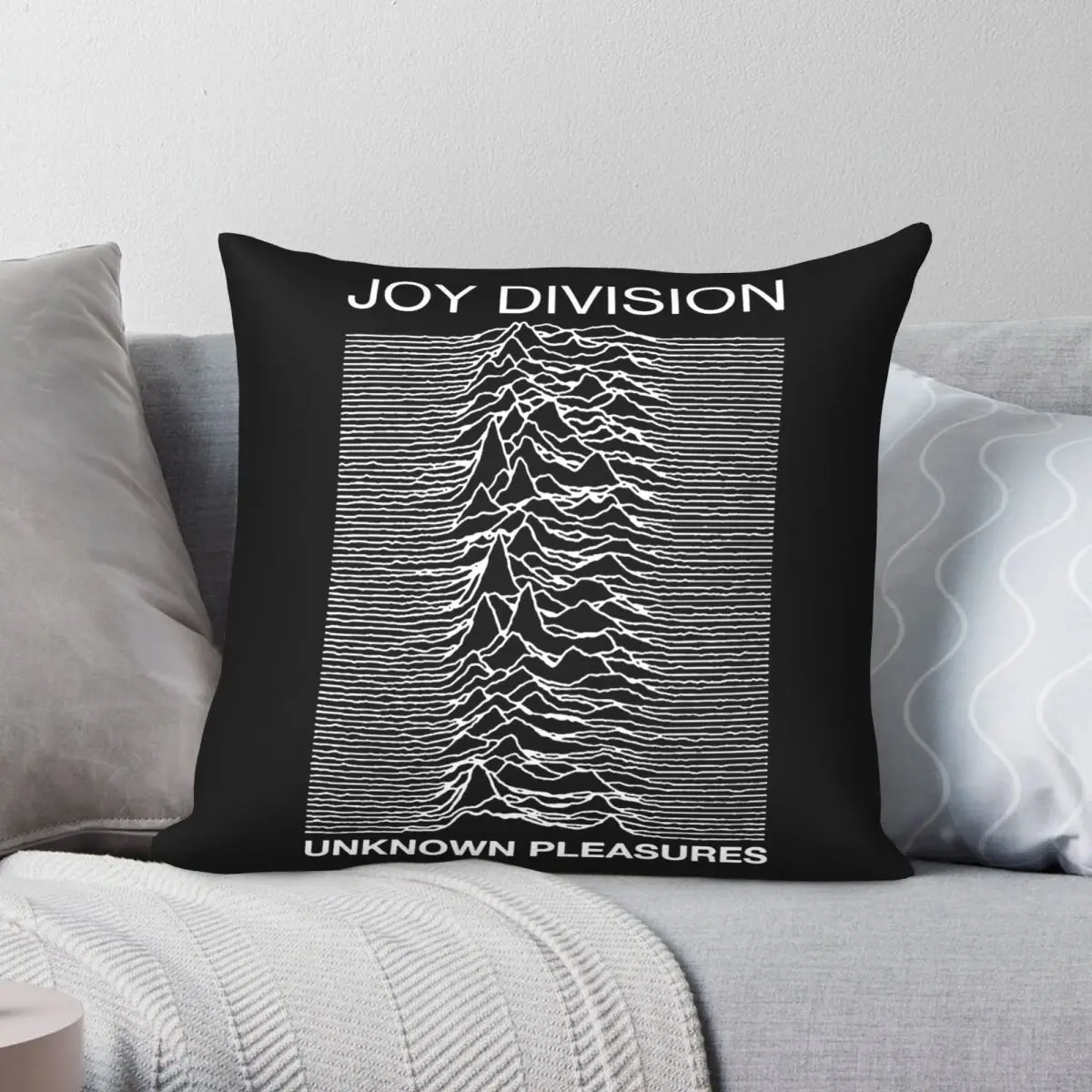 Pleasures Division Unknown Pleasure Pillowcase Polyester Linen Velvet Printed Zip Decorative Pillow Case Bed Cushion Cover
