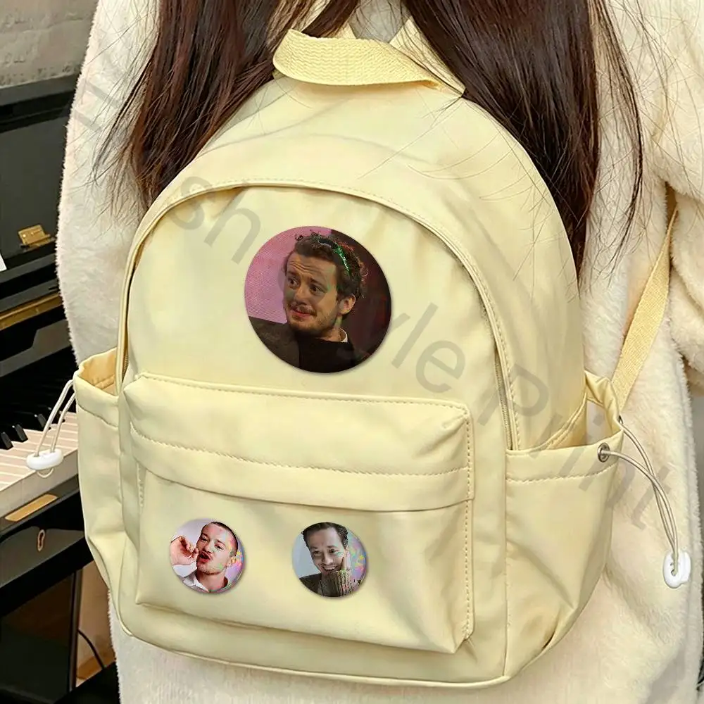 Actor J-Joseph Quinn Custom Badges 75mm 44mm 25mm Brooch Backpack Hat Enamel Pins Accessories Toys Gifts