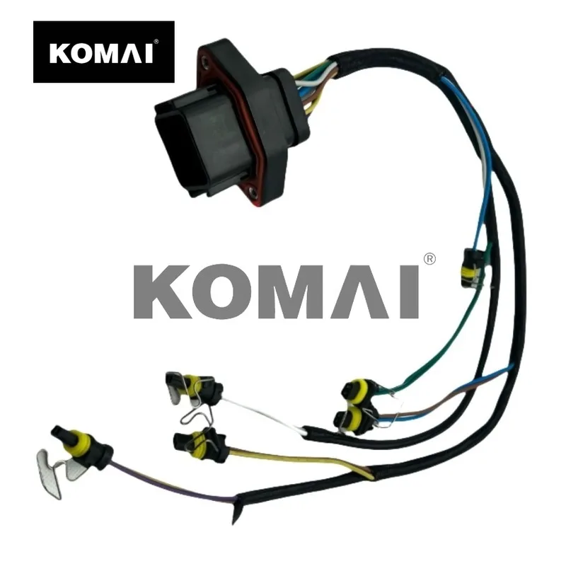 KOMAI 2pcs 546-2154 5462154 Injector Wire Harness for CAT 336D 336D2 D6R D6T 330C 330D 637G 140M 160M Excavator Mot