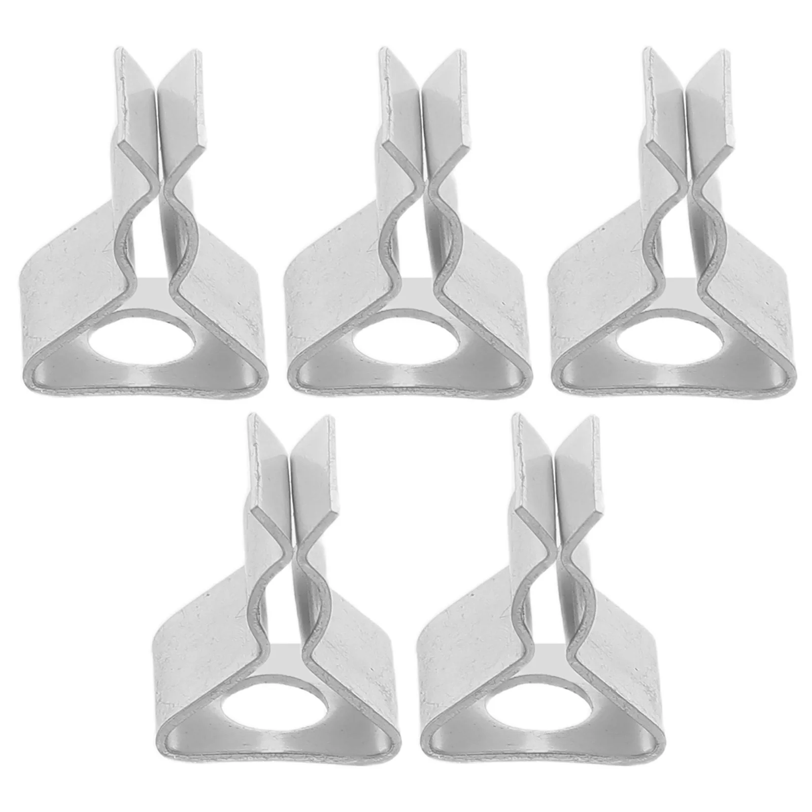 

5Pcs Wick Holders Metal Base Thickened Clips Stand for Even Flame DIY Making Supplies and Accessories