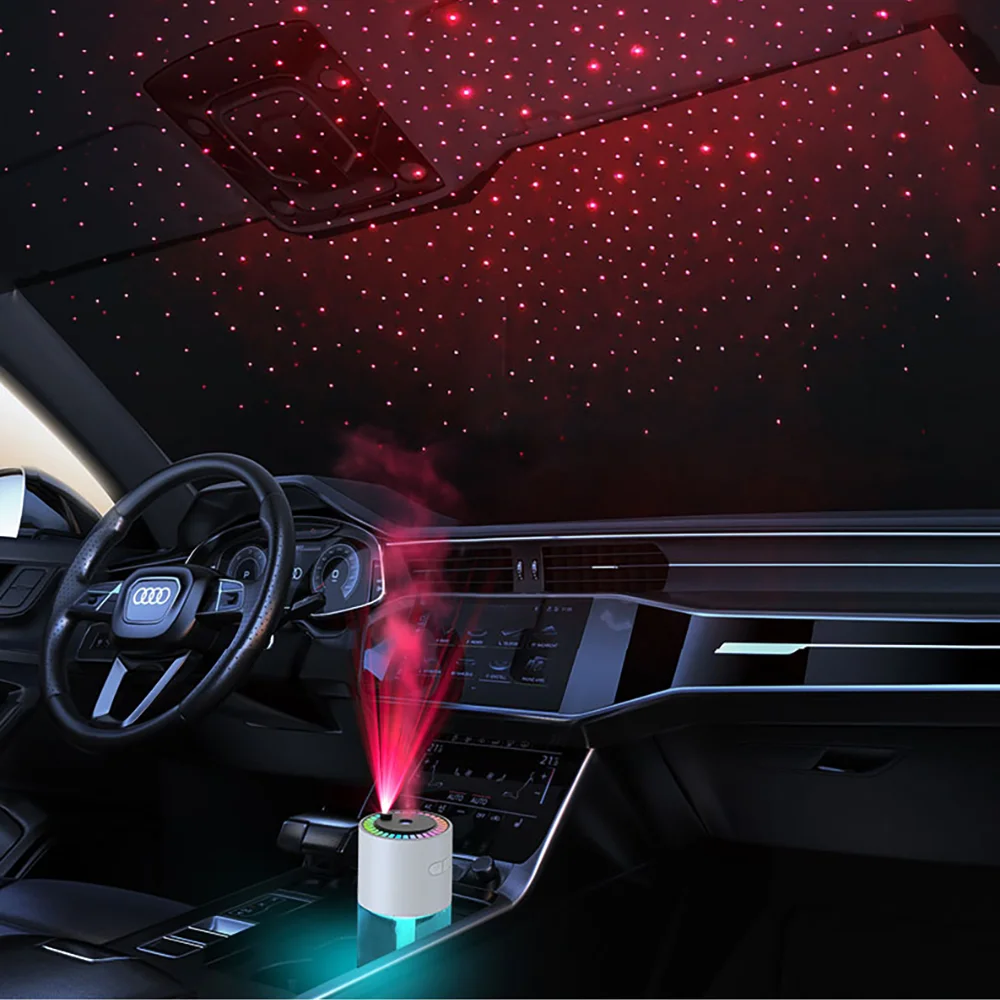 Mini humidificador de aire eléctrico USB, difusor de Aroma con luz nocturna colorida, fabricante de niebla para el hogar y el coche, humidificador de aromaterapia, 280ml