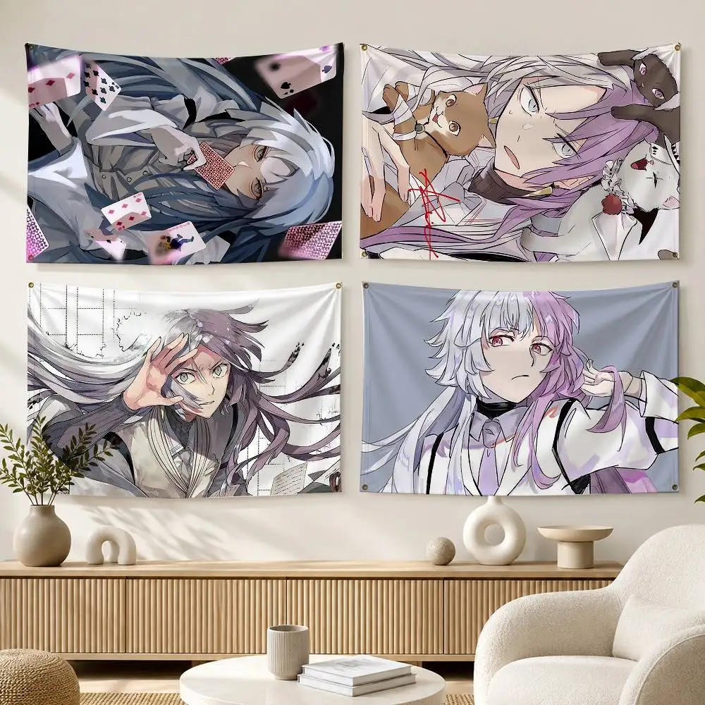 Manga S-Sigma B-Bungo Stray Dogs  Flags Wall Hanging Background Art Banner for Bedroom Home Outdoor Decor