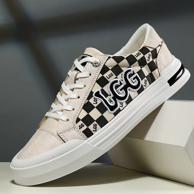 

2025Summer Breathable Comfortable Lightweight High-Quality Trendy Casual British Style Canvas Shoes Versatile Men's Shoes39-44